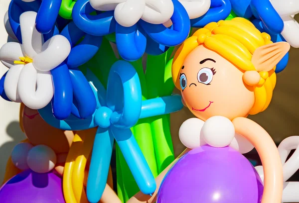 Beautiful inflatable toys - decoration for the holiday. — Stock Photo, Image