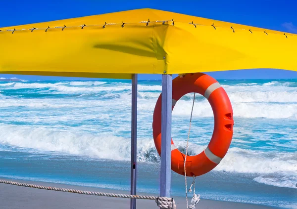 A lifeline to rescue drowning in the sea. — Stock Photo, Image