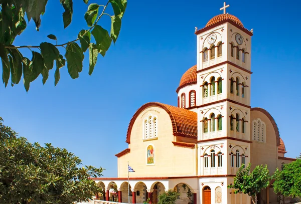 Ortodox egyház a town, Rethymno, Kréta, Görögország. — Stock Fotó