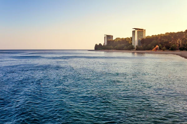 Landscape with sea views. Pitsunda, Abkhazia. — Stock Photo, Image