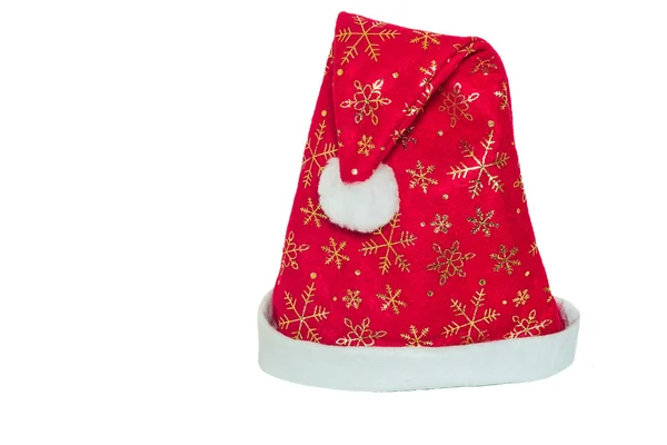 Festliche Kopfbedeckung für den Weihnachtsmann. — Stockfoto