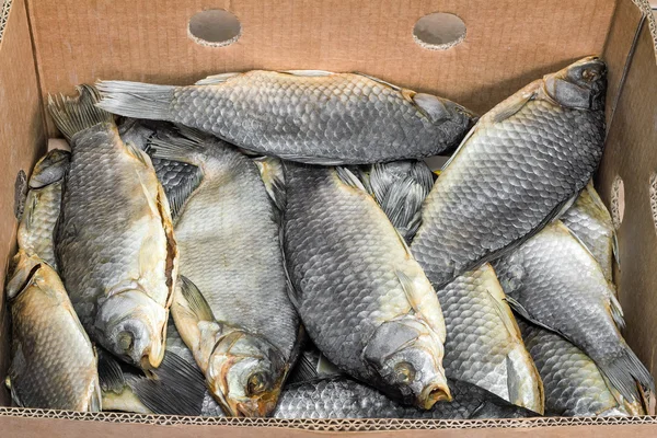 Gesalzene und getrocknete Flussfische . — Stockfoto