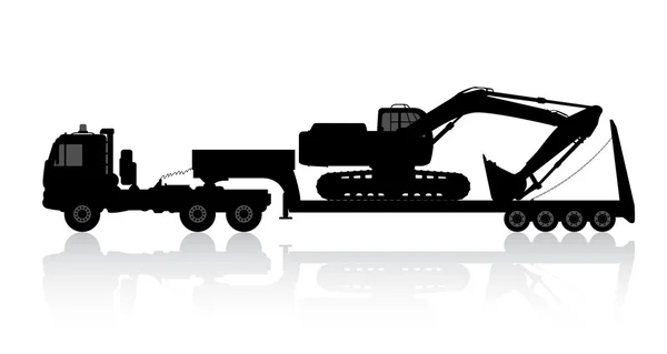 Trol Ekskavatör silüeti.