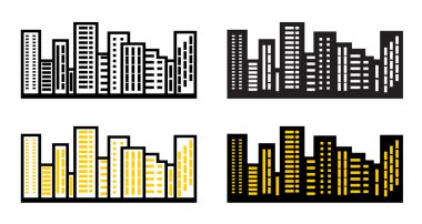 siluetleri cityscapes.