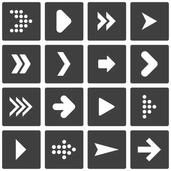 Şablon okları kümesi.