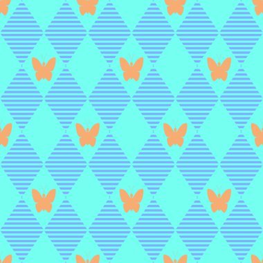 Soyut geometrik dikişsiz desen.