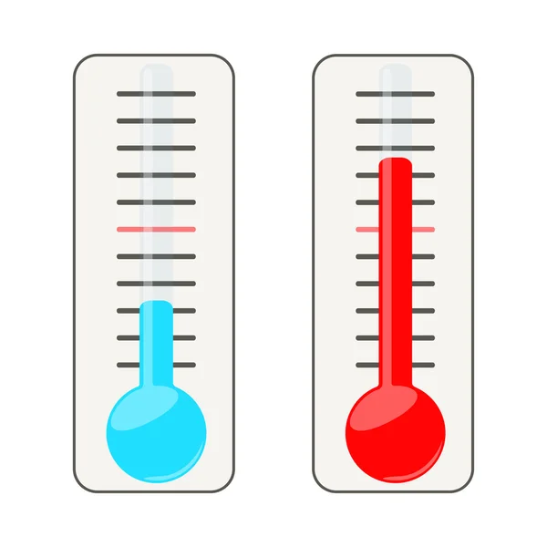 Zwei Thermometer. — Stockvektor