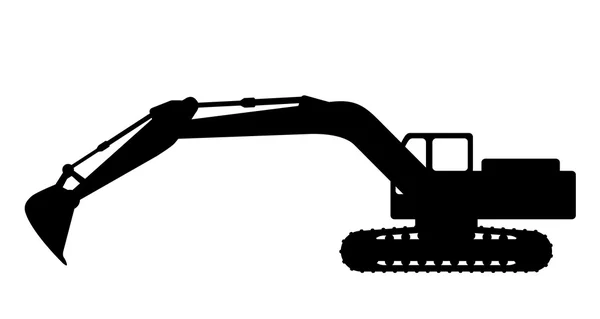 Silhueta a escavação . —  Vetores de Stock