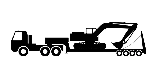 Trol Ekskavatör silüeti.