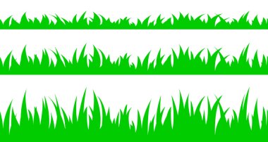 Set of seamless the grass. clipart