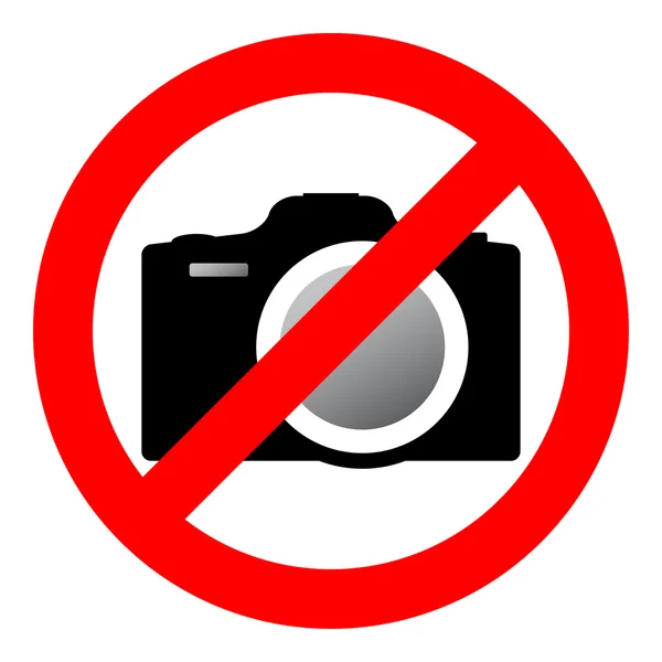 Sign prohibiting use of camera. Royalty Free Stock Illustrations