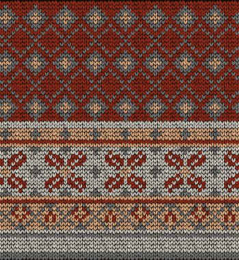 Dikişsiz örgü kazak modeli