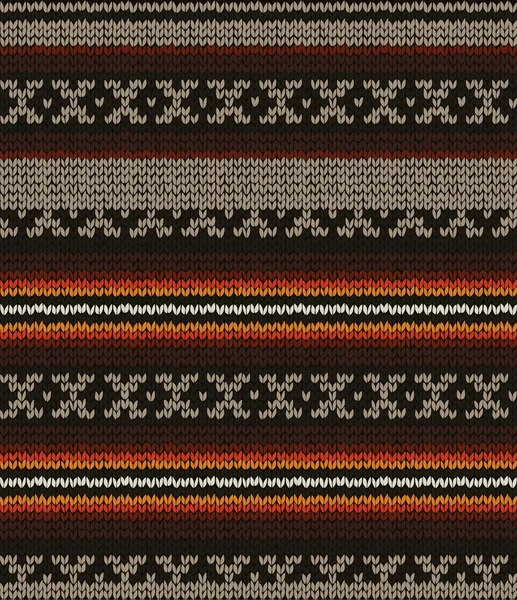 Patrón de suéter de punto sin costura — Archivo Imágenes Vectoriales