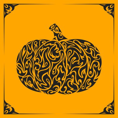 Download Ornamental Decorative Pumpkin Silhouette Free Vector Eps Cdr Ai Svg Vector Illustration Graphic Art