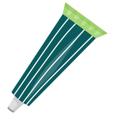 Beyaz arka planda izole edilmiş diş macunu tüpü. Diş temizliği ve ağız boşluğu için diş macunu, sabah hijyeni..