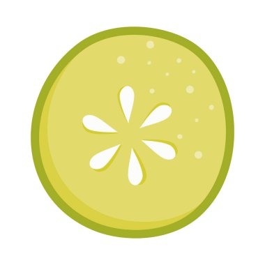 Salatalık çemberi izole edilmiş. Keto dostu bir diyet. Düz bir şekilde yiyeceklerin temsili. Keto diyeti ve düzgün beslenme için salatalık..