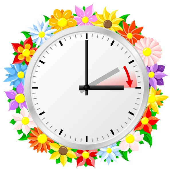 Cambio de hora a horario de verano — Vector de stock