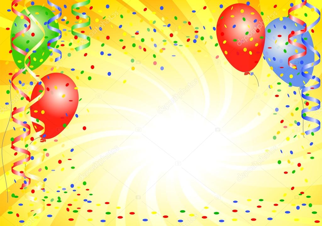 party background with balloons