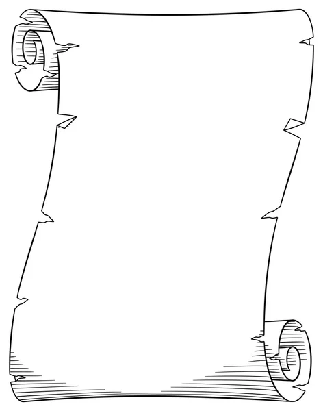 Старый пергаментный свиток — стоковый вектор