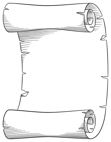 Vecchio rotolo di pergamena — Vettoriale Stock