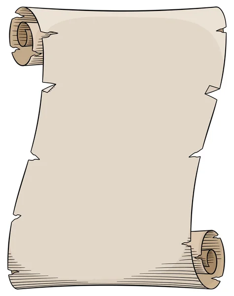Oude perkament scroll — Stockvector