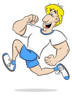 karikatür çalışan adam 