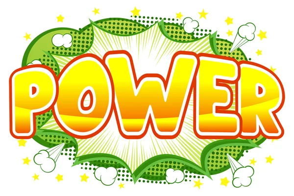 Comic sound effect power — Stock Vector