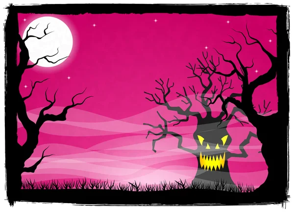 Spooky Halloween fundal — Vector de stoc