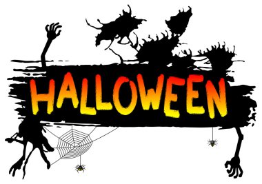 Spooky halloween afiş