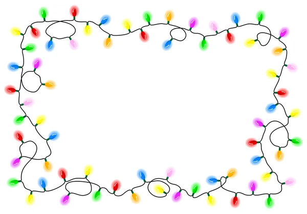 Chain of colorful lights — Stock Vector