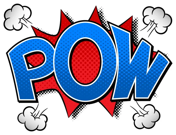 Comic sound effect pow — Stock Vector