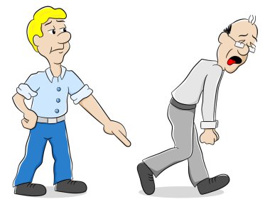 iki adam farklı görüşü vardır