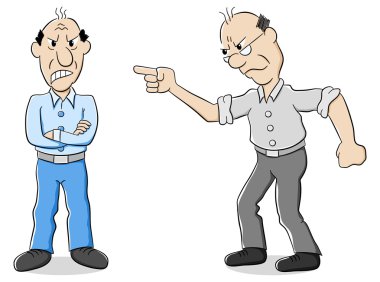 iki adam farklı görüşü vardır