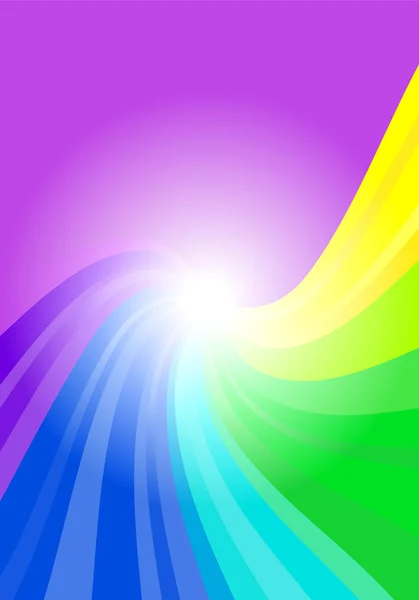 Fondo abstracto de color arco iris — Vector de stock