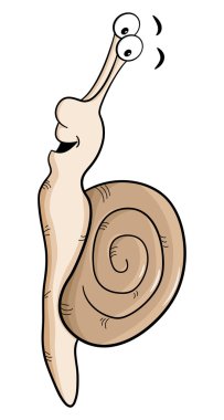 çizgi film salyangoz salyangoz kabuğu ile