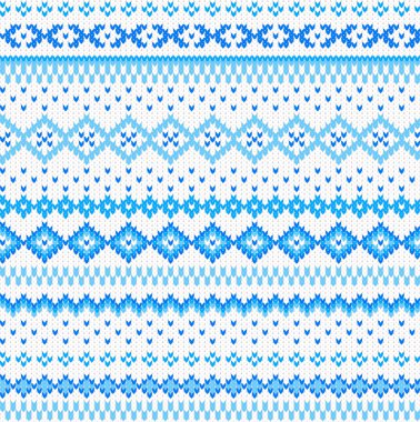 kesintisiz mavi ve beyaz örme arka plan