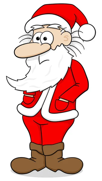 Santa claus who is perplexed — Stock Vector