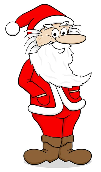 Santa Claus sonriente — Vector de stock