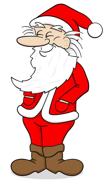 Santa Claus sonriente — Vector de stock