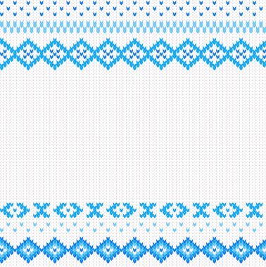 kesintisiz mavi ve beyaz örme arka plan