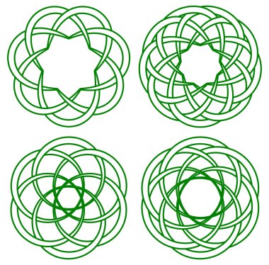 Yeşil celtic knot