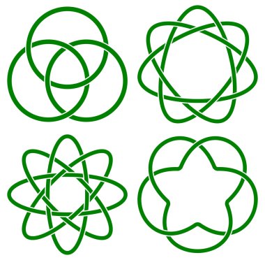 Yeşil celtic knot