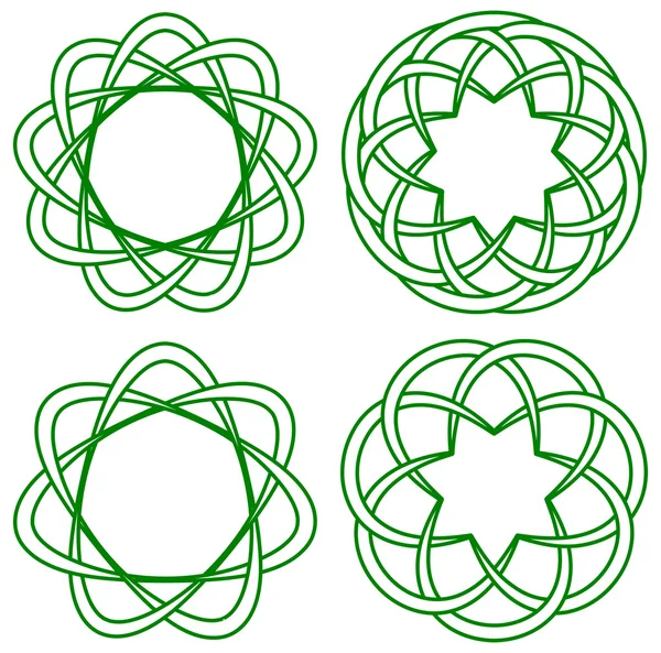 Green celtic knots — Stock Vector