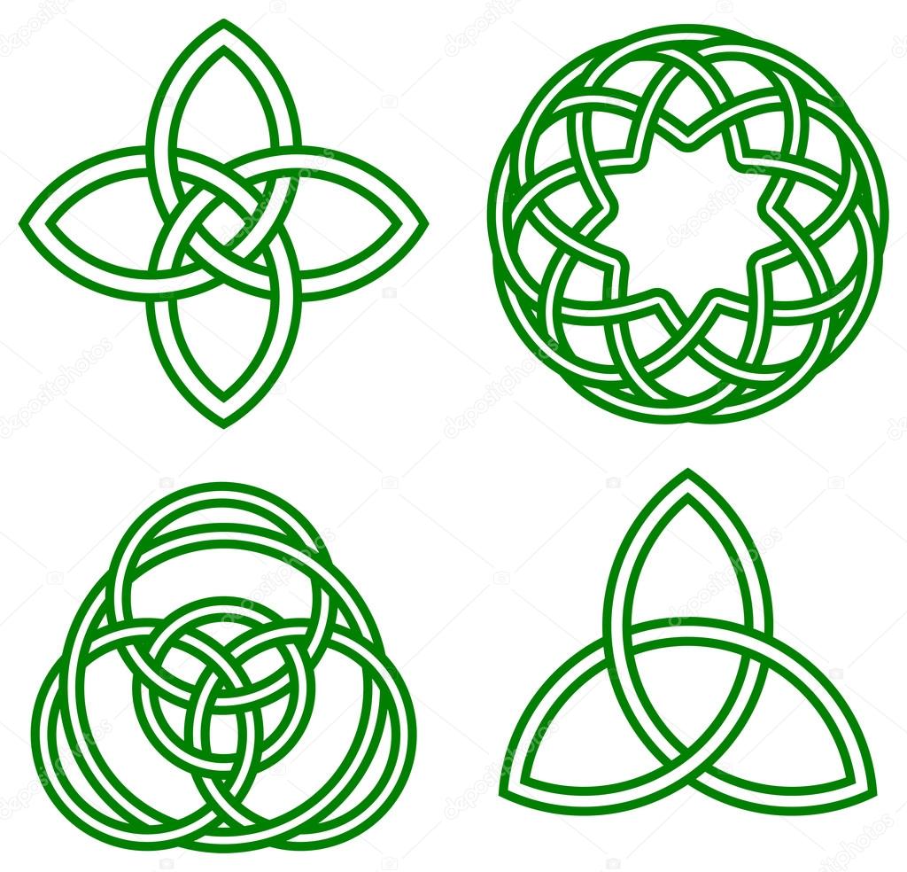 celtic knots isolated on white