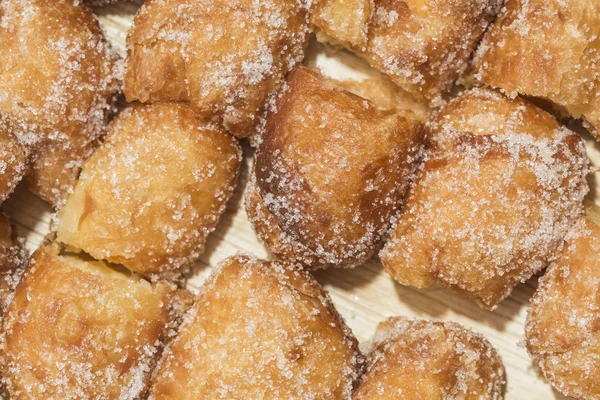 Doce deserto de pastelaria com açúcar de perto — Fotografia de Stock