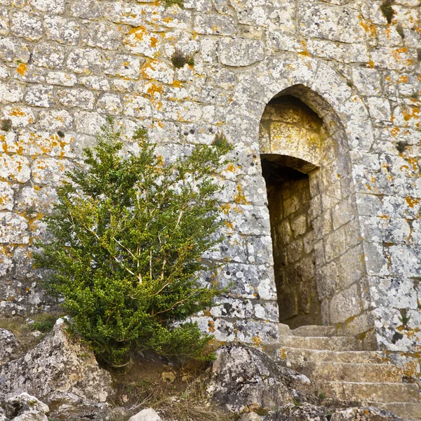 Porta del castello di Peyrepertuse — Foto Stock