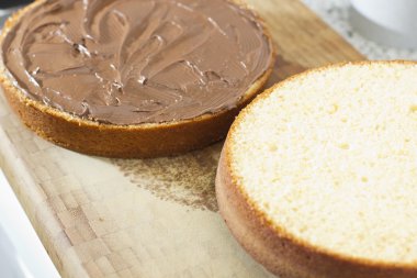 Çikolata ev yapımı pasta pişirme