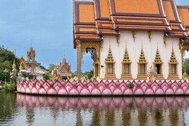 Wat Plai Laem tapınağı Koh Samui Adası, Tayland