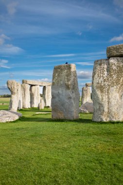 İngiltere 'nin ünlü Stonehenge kentindeki antik kaya binası.
