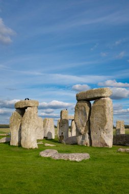 İngiltere 'nin ünlü Stonehenge kentindeki antik kaya binası.